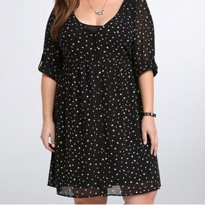 EUC Torrid Heart Print Shirt Dress size 2